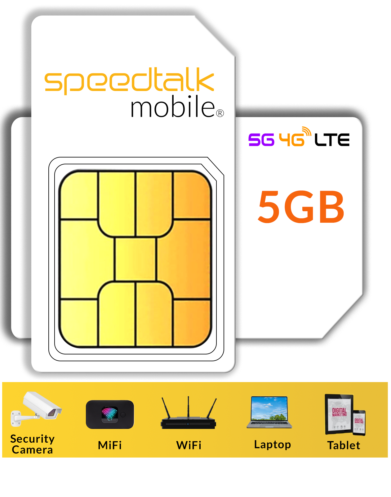5GB Wireless Data Service Sim Card For Broadband Devices