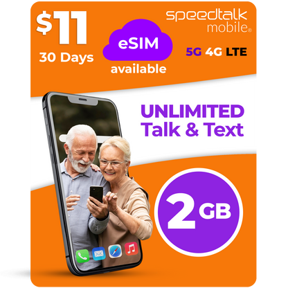 $11 A Month Unlimited Talk & Text Phone Plan With 2 GB Data SIM Card